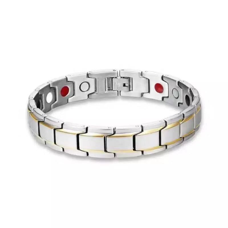 Health Wellness Gifts For Men - Detachable Magnetic Negative Ion Bracelet For