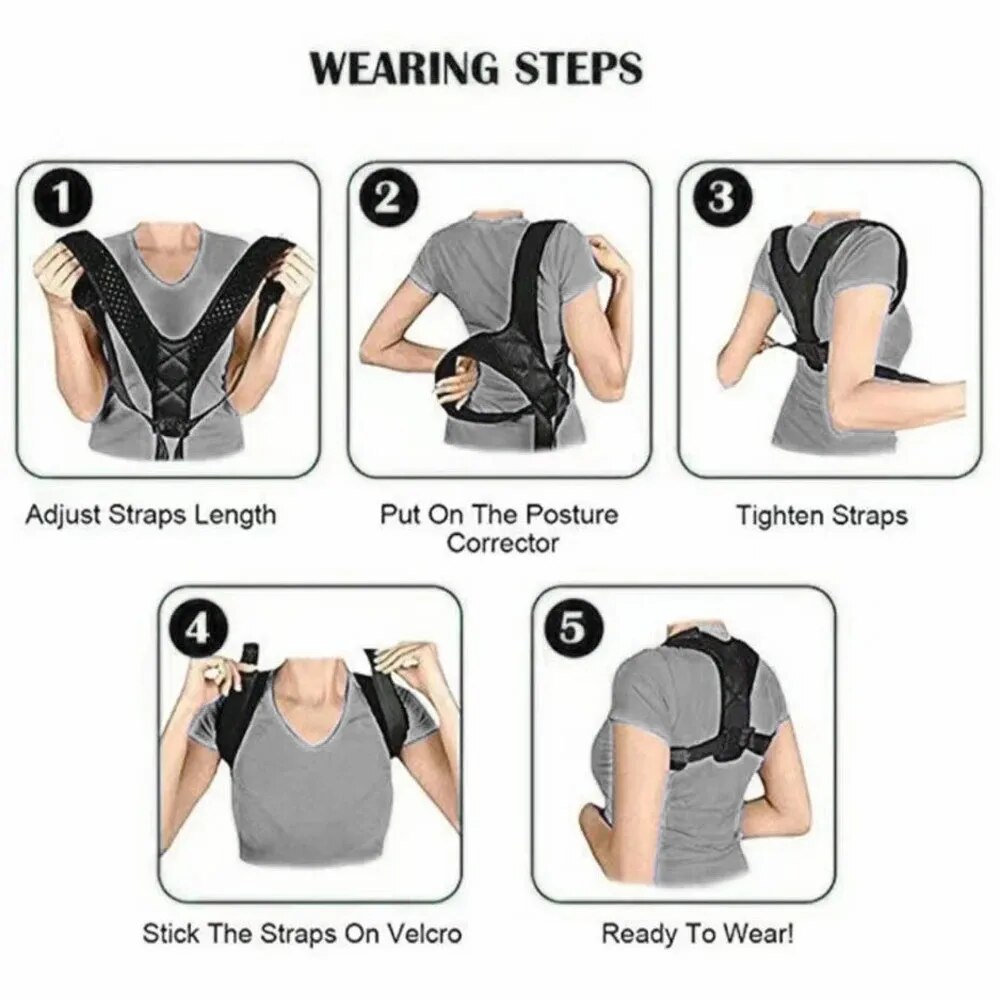 Back Posture Correction Belt H - Posture Corrector Back Brace บทวิจารณ์และราคา
