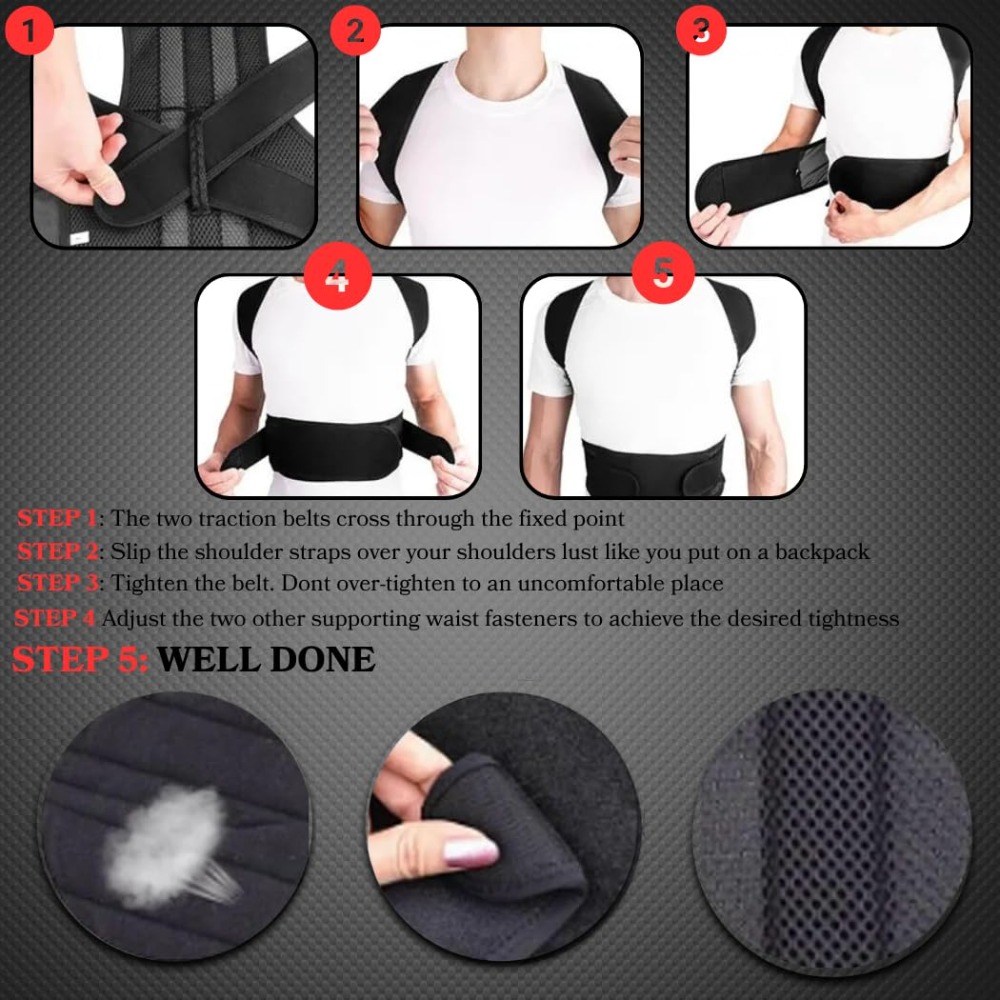 Posture Corrector for Men & Wo - Posture Corrector Back Brace บทวิจารณ์และราคา