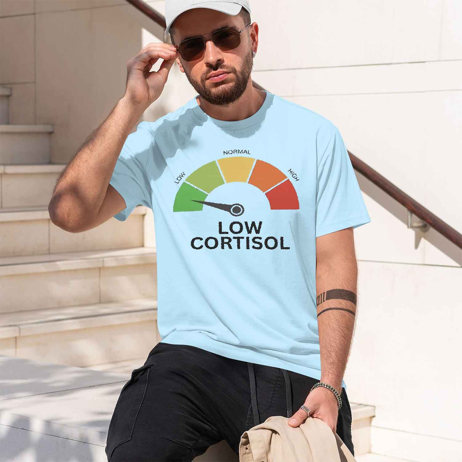 Causal Style Men's T-Shirt Low - Health Wellness Gifts For Men บทวิจารณ์และราคา