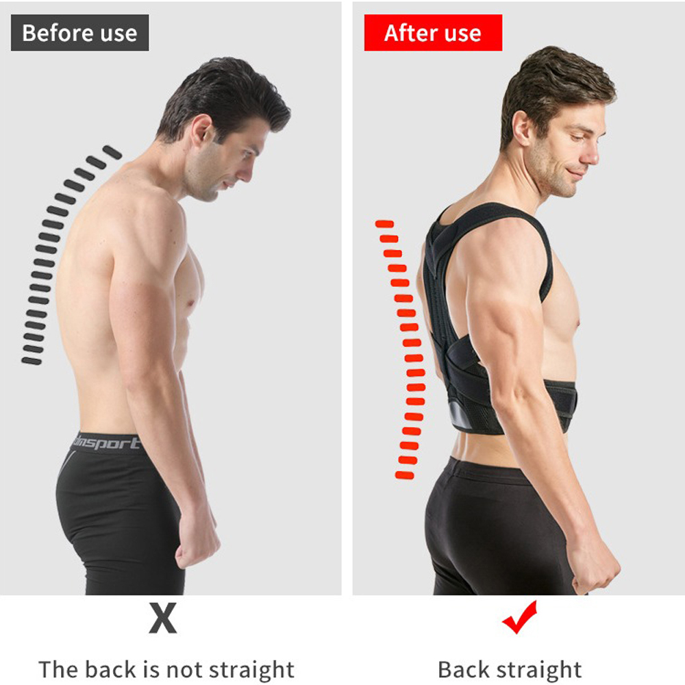 3XL 4XL Alloy Plate Shoulder P - Posture Corrector Back Brace บทวิจารณ์และราคา