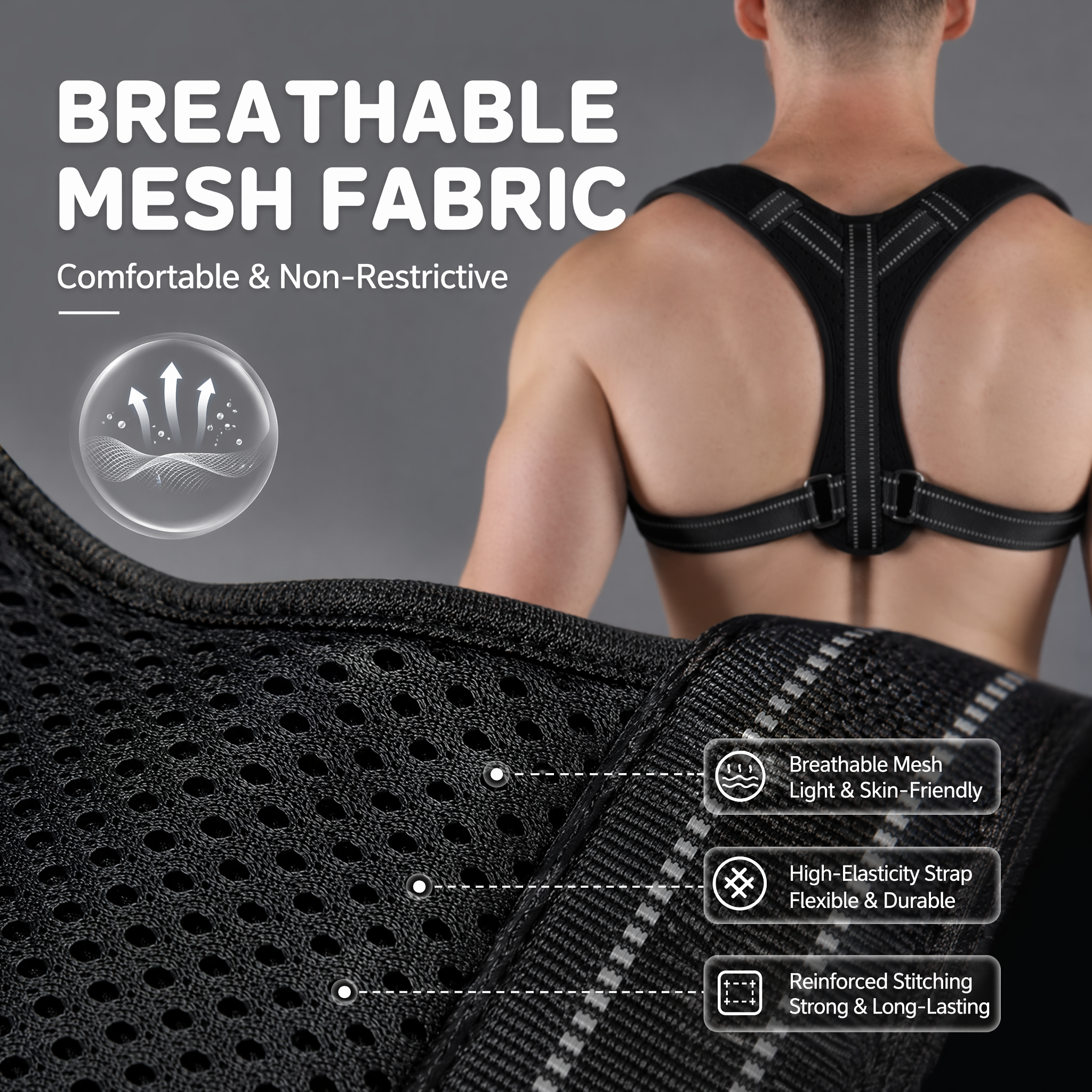 VBOSI Back Posture Corrector B - Posture Corrector Back Brace บทวิจารณ์และราคา